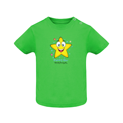 T Shirt Bebe Estrela Com Estrelinhas Portugal Luso Memorias
